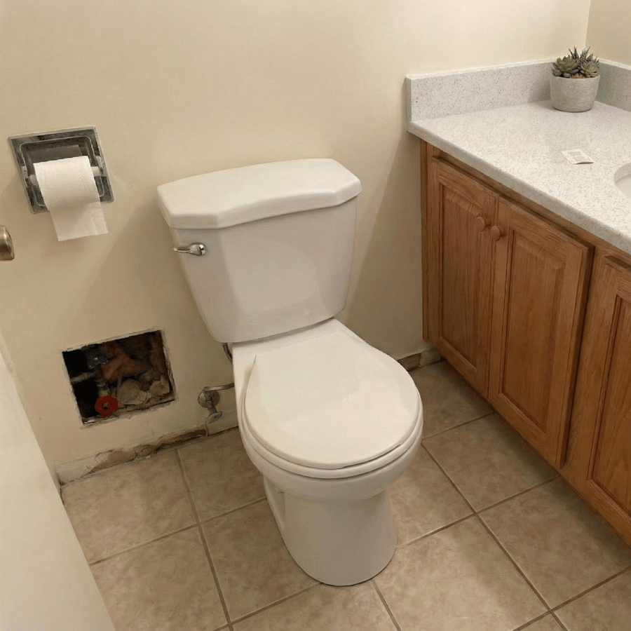 bathroom plumbing improvement